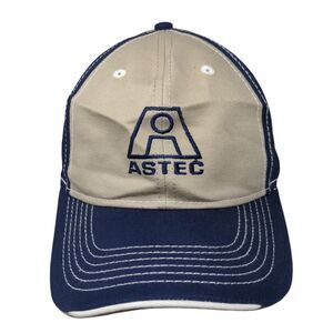 ASTEC Strapback Hat Blue OSFA Embroidered Adjustable 6 Panel Colorblock